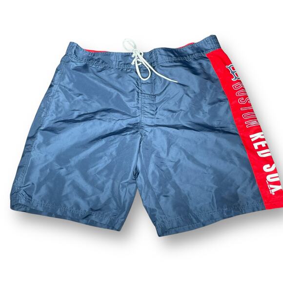 Boston Red Sox Mens XL Swim Trunks Board Shorts G-III Carl Banks MLB Beach Gear - Picture 10 of 15